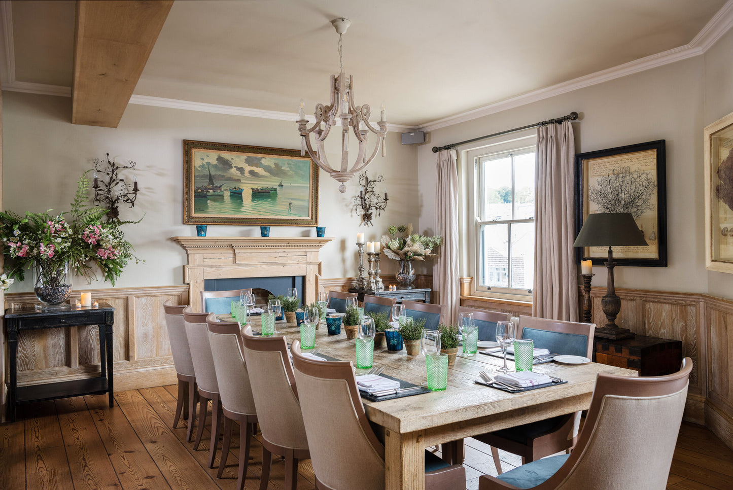 PRIVATE DINING AT ST PETROCS BISTRO. PADSTOW . CORNWALL